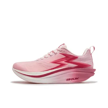 361° Cushioning Anti Slip And Wear Resistant Low Top Running Shoes Unisex White Pink Begonia