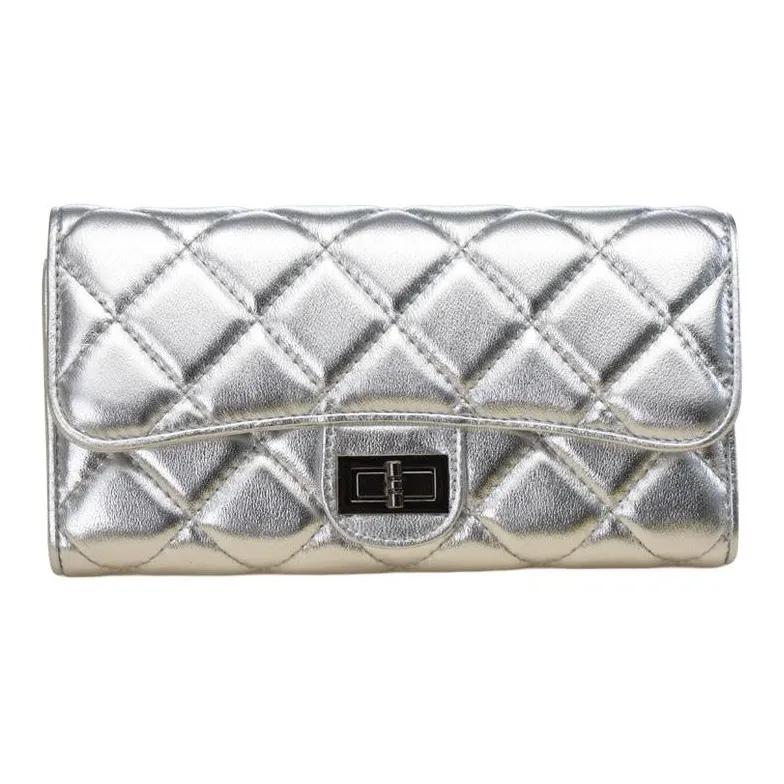 DIFENISE Top Grain Sheepskin Money Clip Handheld Cell Phone Card Holder Wallet Regular Women's Multicolor-10