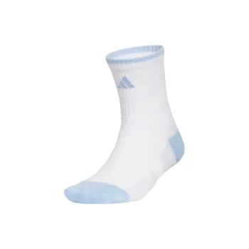 Adidas Basketball Socks Unisex 1 Pack White/Glossy Finish Blue