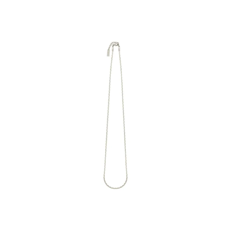 SAINT LAURENT Metal Necklaces Unisex Silver-1