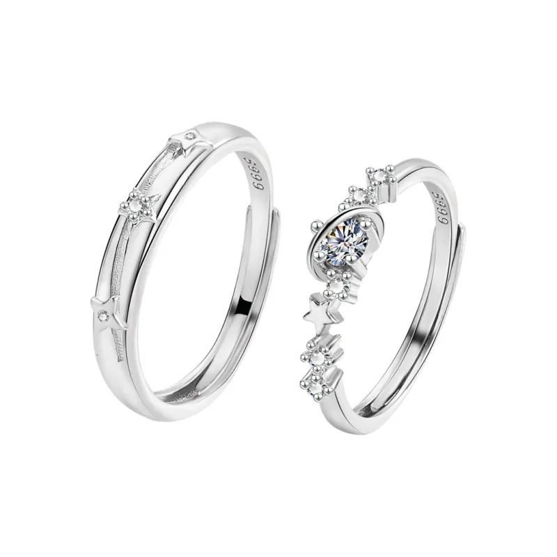 HANYUDIE Sterling Silver Rings Unisex-1