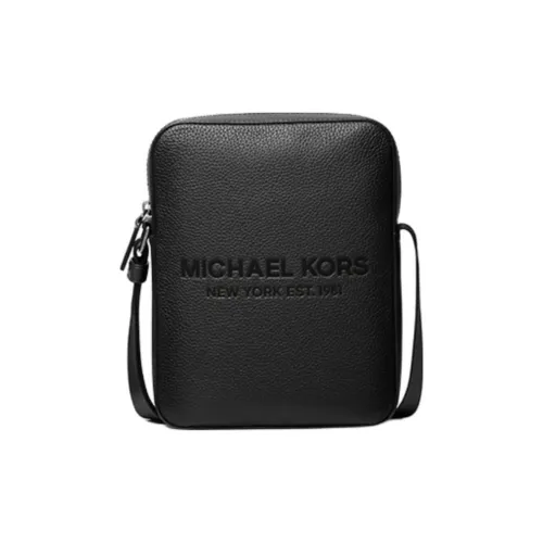MICHAEL KORS MK Cooper Cow Leather Patchwork With Artificial Leather Shoulder Bag Crossbody Bag Men's Black