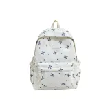 White Blue Floral