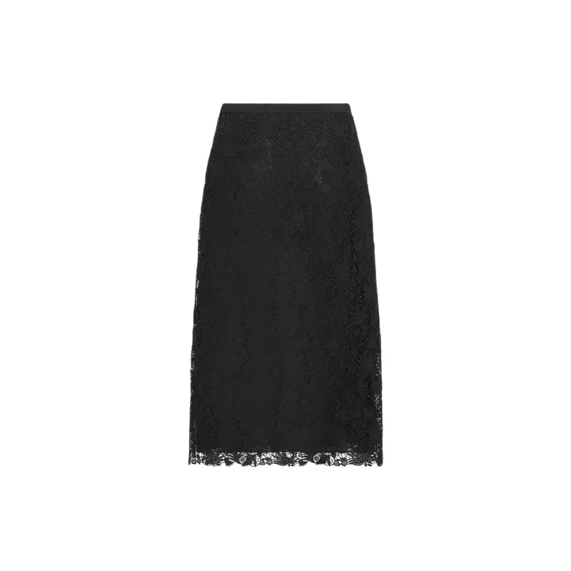 DIOR SS25 Casual Long Skirt Women's Black-1