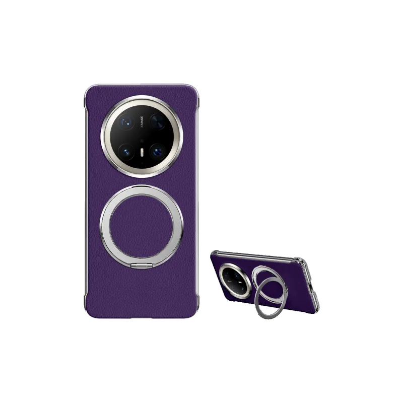SUPER MOUSE Silicone Material Solid Color Rear Rotating Stand Phone Cases Compatible With Huawei Mate 70/Pro+-6