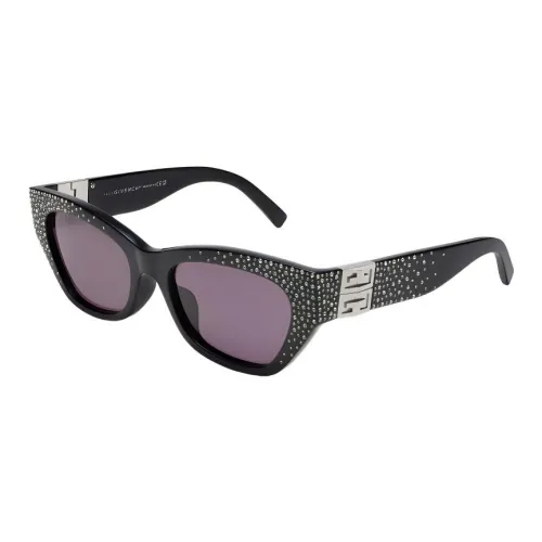 GIVENCHY Acetate Irregular Shape Sunglasses Women's Black