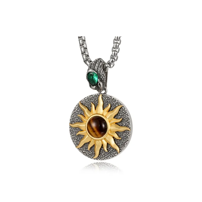 IDEAGEMER 925 Sterling Silver Necklaces Men's-2