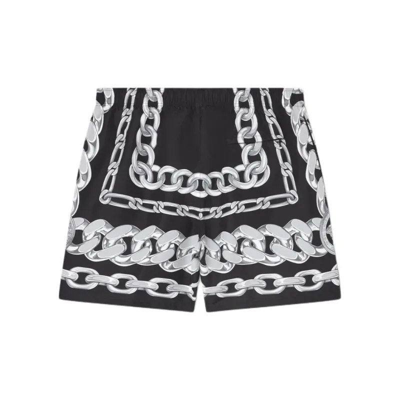 VERSACE Medusa Chains Printed Swim Shorts-1