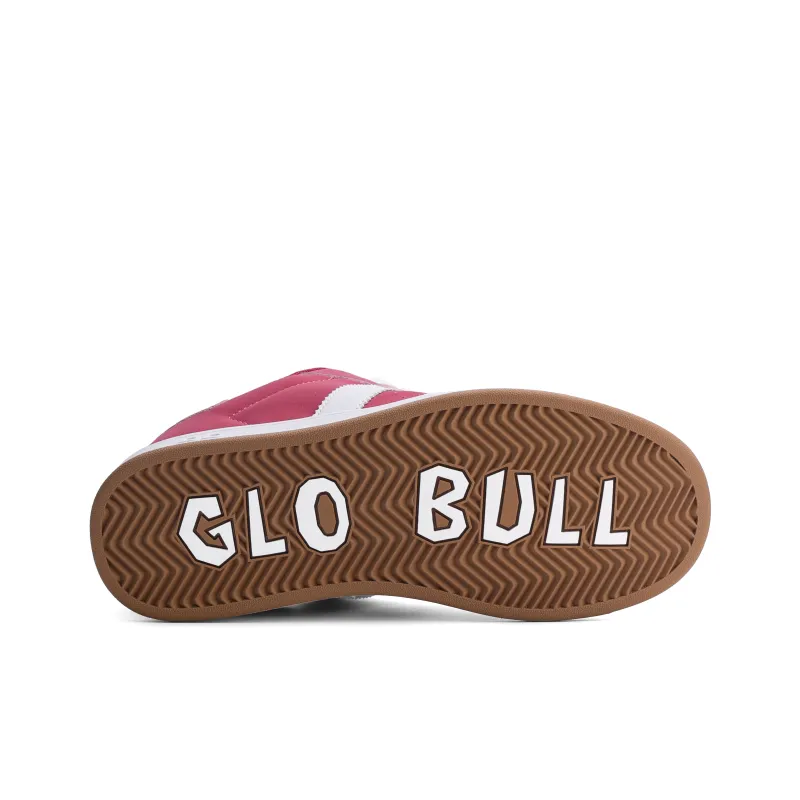 GLO BULL Skateboard Shoes Unisex Low Top Rose Red-5