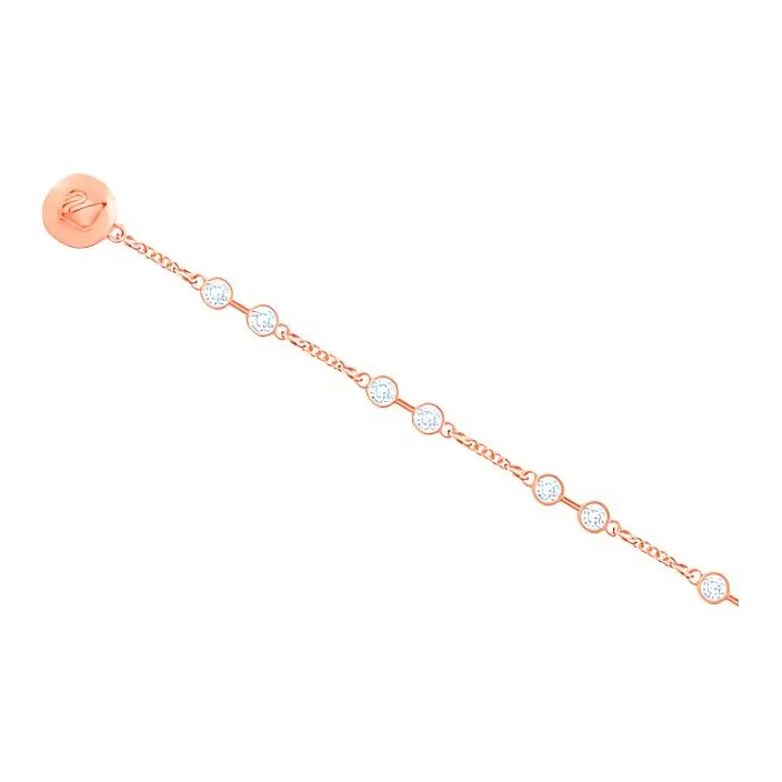 Swarovski Faux Crystal Bracelets Women's White & Rose Gold Plated-2