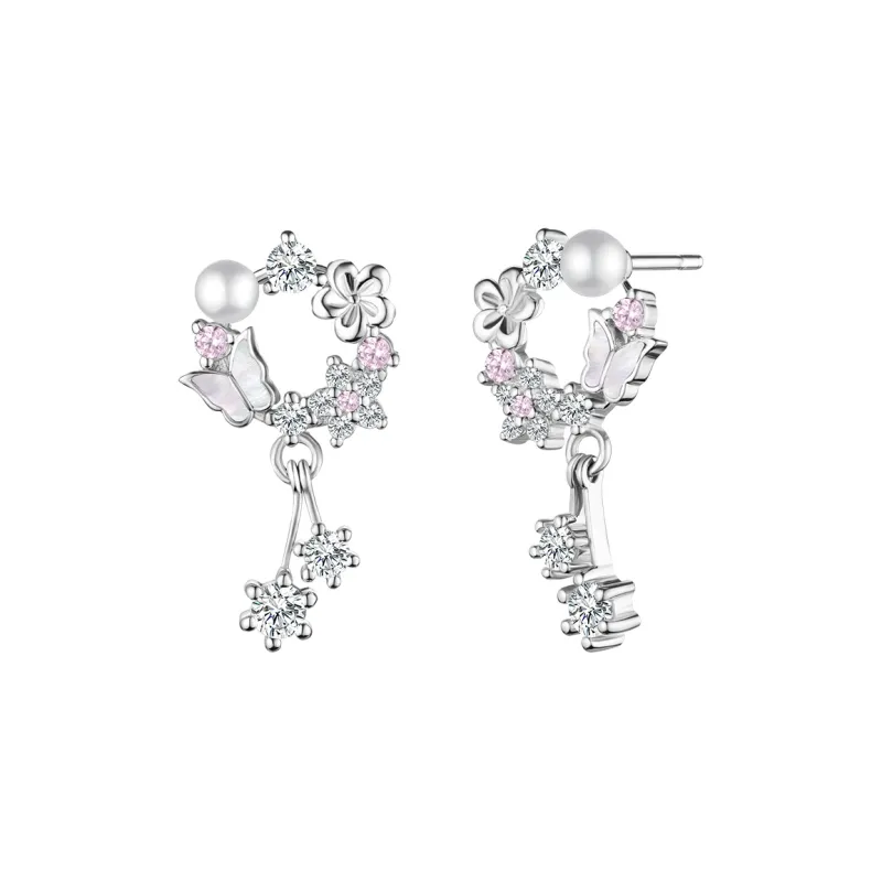 Disney S925 Silver Earrings Women's-4