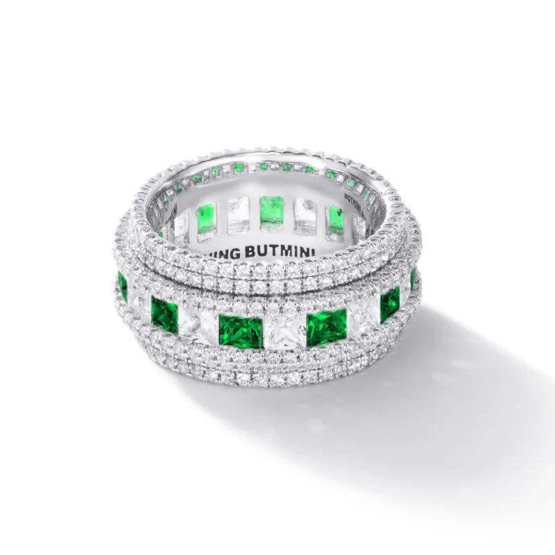 NothingButMini Zircon Copper Rings Unisex-4