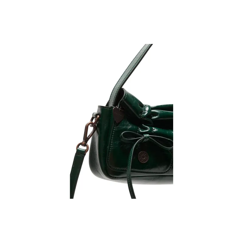 Acne Studios Multipocket Calfskin One Shoulder Handbag Mini Women's Dark Green-3