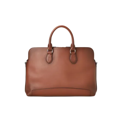 Polo Ralph Lauren Calfskin Briefcases Men's Chestnut Brown
