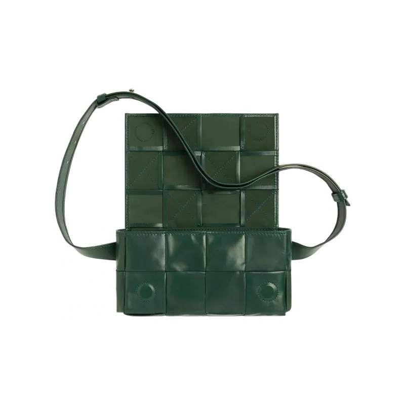 Bottega Veneta Cassette Belt Cow Leather Box Bag, Camera Bag, Crossbody Bag, Fanny Pack Mini Men's Rain Tree Green-3