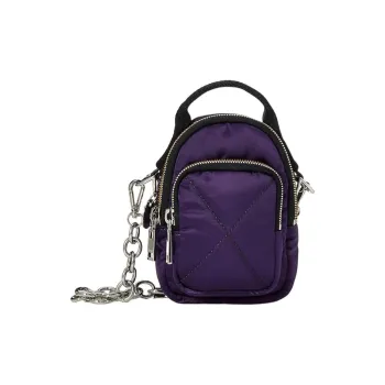 DIESEL Nylon One Shoulder Double-Shoulder Handbag Mini Women's Purple