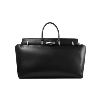 Jimmy Choo Calfskin One Shoulder Handbag Tubas Women's Black