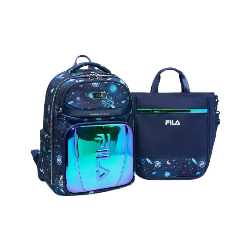 FILA Polyester Backpack Combo Set Men's Blue-1