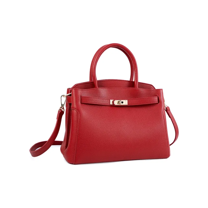 Vigno Synthetic Leather Shoulder Bag Crossbody Bag Handbag Regular Women's Khaki/Brown/Red/Black-14