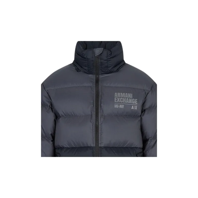 ARMANI EXCHANGEAE FW22 Down Jacket Men's Gray Blue-6
