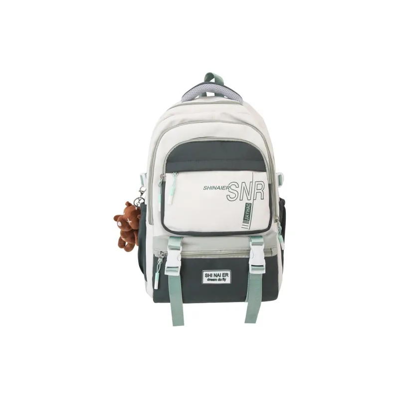GOBLIN SHARKS 1759 Nylon Backpack Unisex Black/Red White Blue/Pink/Brown Green-20