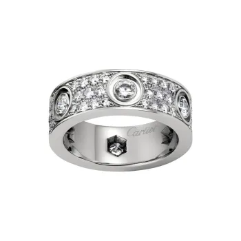 Cartier 18kt White Gold Love Diamond Ring