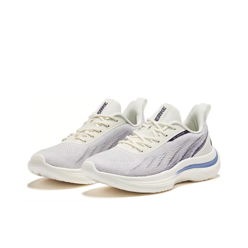 Erke Cushioning Wear Resistant Low Top Running Shoes Women's Purple-1