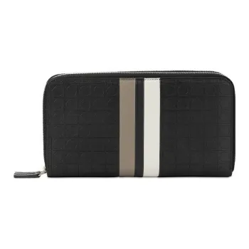 FERRAGAMO Leather Wallet Coin Purse Women's Black