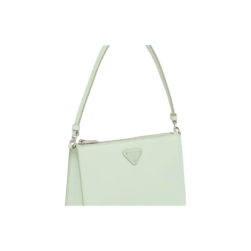 PRADA Leather Handbag Mini Women's Mint Green-5