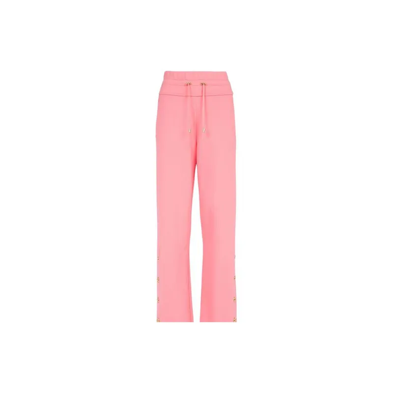 BALMAIN SS22 Sports Pants Women's Salmon Red-4