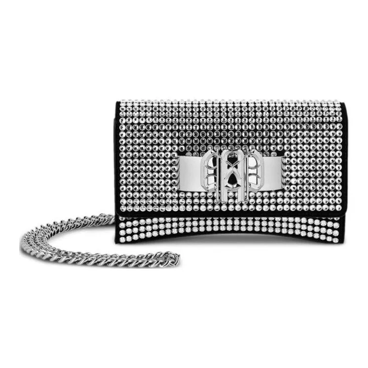 PHILIPP PLEIN Small Crystal Shoulder Bag-0