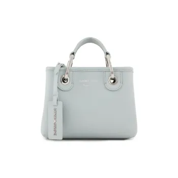 EMPORIO ARMANI Polyurethane Tote Bag, Shopping Bag, Handbag Women's Blue