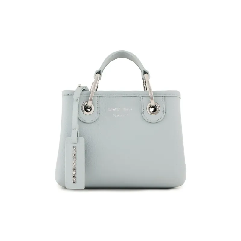 EMPORIO ARMANI Polyurethane Tote Bag, Shopping Bag, Handbag Women's Blue-0