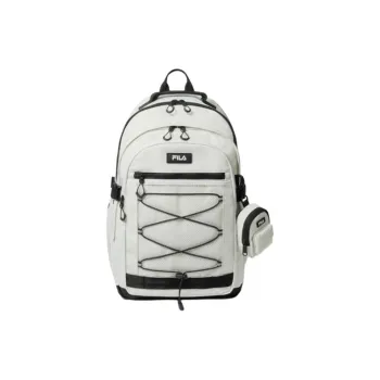 FILA Nylon Backpack Unisex Gray White
