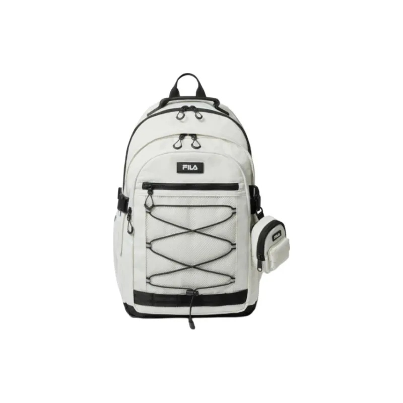 FILA Nylon Backpack Unisex Gray White-0