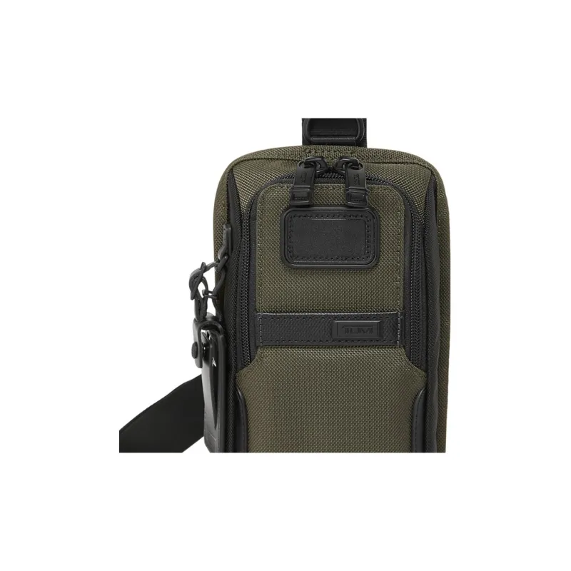 TUMI Alpha 3 Nylon Fanny Pack Sling Bag Crossbody Bag Shoulder Bag Men's Olive Green-4