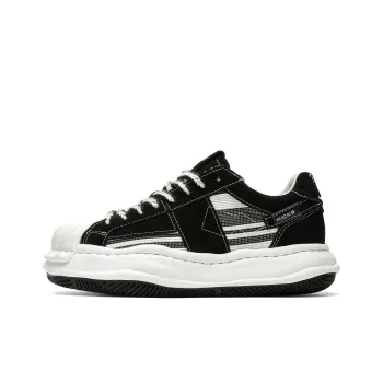 BUFFALO BOUND Anti Slip Wear Resistant Low Top Skateboard Shoes Men's Black