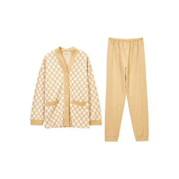 DAERLI Pajama Set Women's Yellow