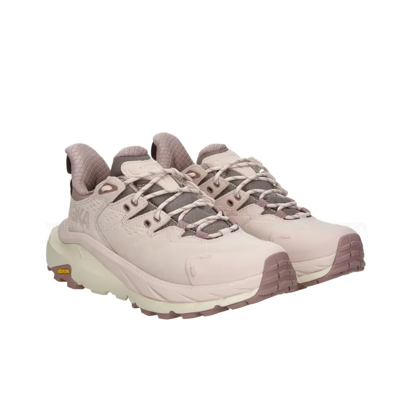 HOKA ONE ONE Kaha 2 Anti Slip Wear Resistant Low Top Trekking Shoes Women's Light Pink-2