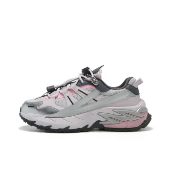 FILA FUSION Anti Slip Wear Resistant Low Top Casual Shoes Women's Purple Gray