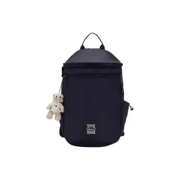 Teenie Weenie Fabric Backpack Small Size Women's Black/Army Green