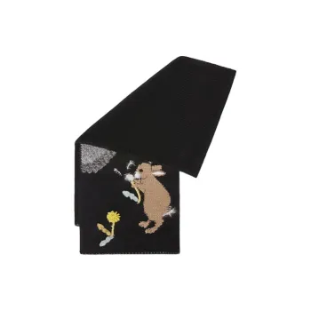 LOEWE Wool Knit Scarves Women's Black