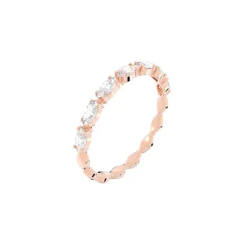 Swarovski Artificial Crystal Rings Women's Rose Gold Tone Plated