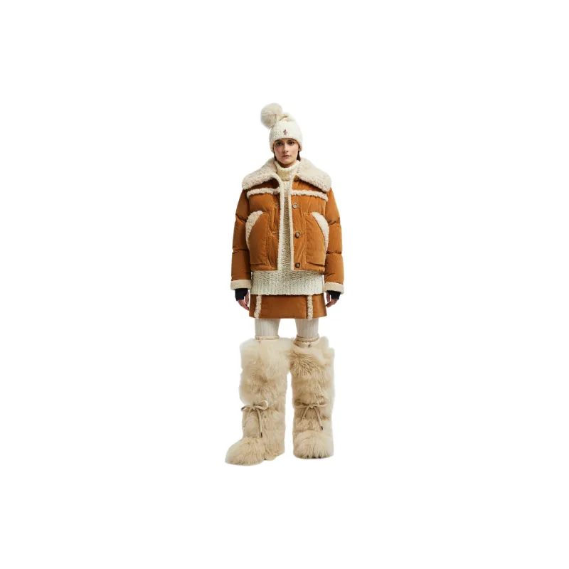 Moncler Grenoble Down Jacket Women's Deep Yellow-1