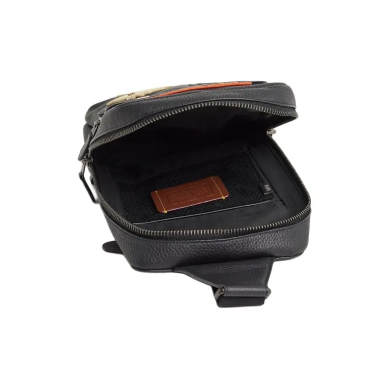 COACH Gotham Calfskin Sling Bag Small Size Unisex Black-2
