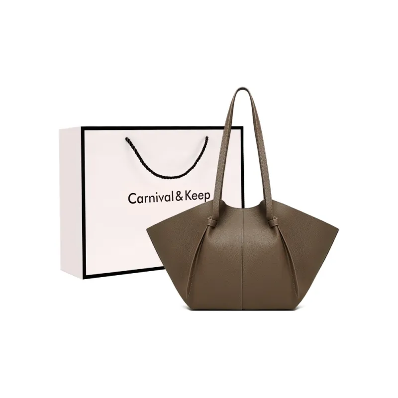Carnival Keep Top Grain Cow Leather Tote Bag Shoulder Bag Medium Size Women's Multicolor-0
