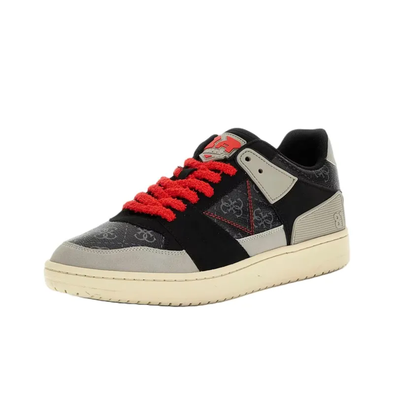 GUESS Low-Top Skateboard Shoes Men's Black-1