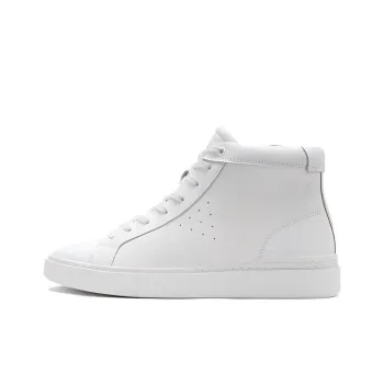 Clarks Anti Slip Wear Resistant High Top Skateboard Shoes Men's White