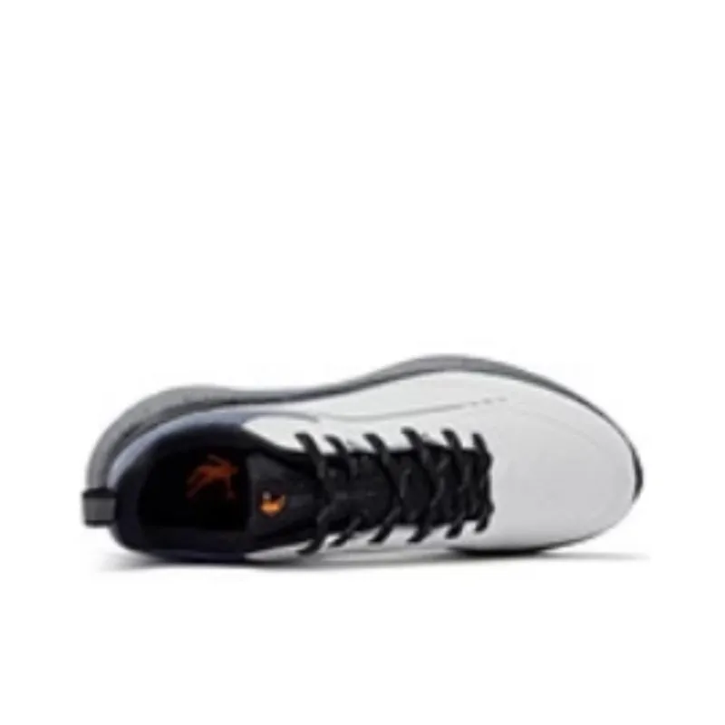 QIAODAN Cushioning Anti Slip And Wear Resistant Low Top Casual Running Shoes Men's White-3