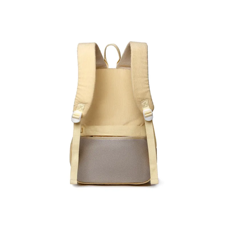Ceion Keust Corduroy Backpack Medium Size Unisex Multicolor-3